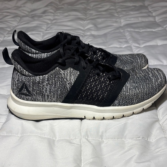 Reebok Print Lite Rush Black, Chalk, White Running Shoe - Picture 2 of 8
